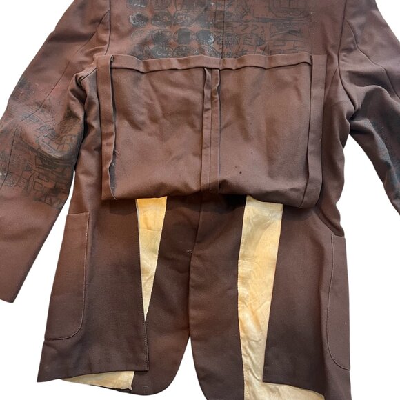 Snowmilk Streetwear Brown Blazer Painted w/Original Snowmilk Design - Picture 15 of 15